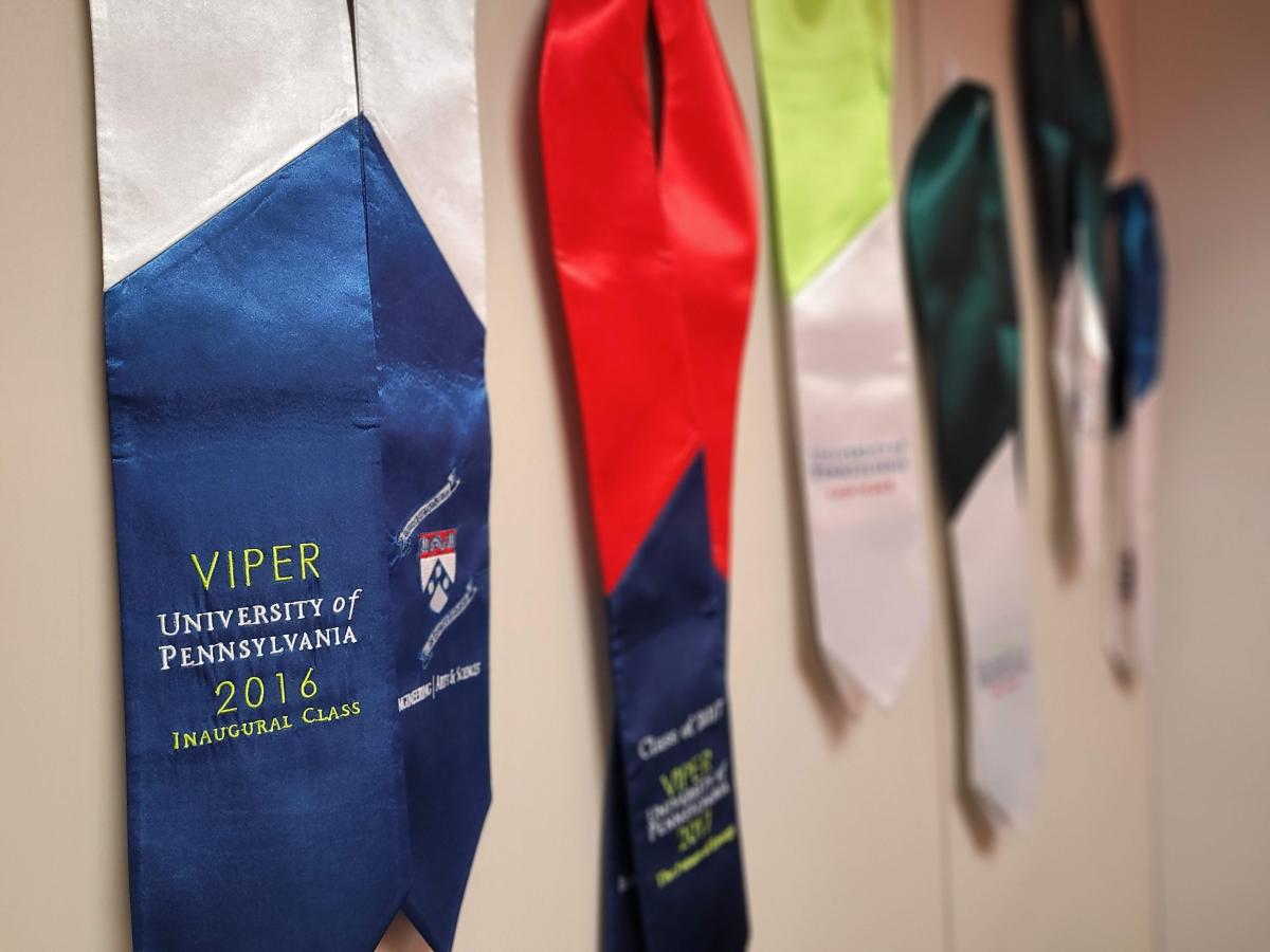 All VIPER graduating seniors receive a custom VIPER graduation stole upon completing the program. Each VIPER senior class gets to design and choose the colors for their class stole.